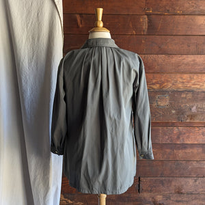 Plus Size Olive-Grey Twill Jacket