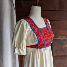 Load image into Gallery viewer, 70s Vintage High Waist Prairie Dress
