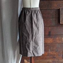 Load image into Gallery viewer, 70s Vintage Taupe Midi Skirt
