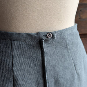 90s Vintage Blue-Grey Mini Skirt