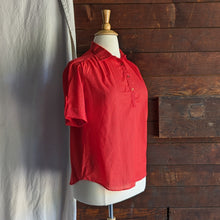 Load image into Gallery viewer, 80s Vintage Plus Size Red Polkadot Blouse

