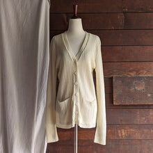 Load image into Gallery viewer, 60s/70s Vintage Cream Knit Cardigan
