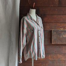 Load image into Gallery viewer, 90s Vintage Muted Striped Cotton Button Up Shirt
