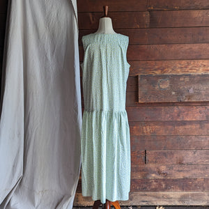 90s Vintage Homemade Drop Waist Maxi Dress