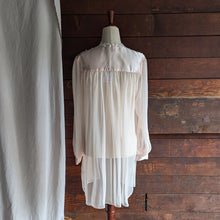 Load image into Gallery viewer, 90s Vintage Pale Pink Beaded Sheer Polyester Bed Jacket
