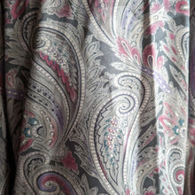 Load image into Gallery viewer, Vintage Grey Paisley Satin Blouse
