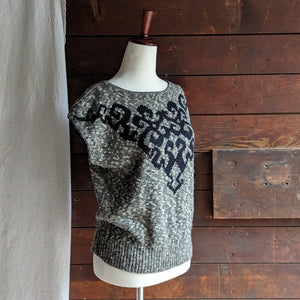 Vintage Acrylic Knit Sweater Top