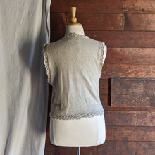 Load image into Gallery viewer, Vintage Embroidered Tan Sweater Vest
