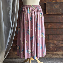 Load image into Gallery viewer, 90s Vintage Plus Size Pink Floral Rayon Maxi Skirt
