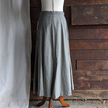 Load image into Gallery viewer, Vintage A Line Grey Wool Maxi Skirt

