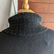 Load image into Gallery viewer, 90s Vintage Beaded Black Sweater Dress
