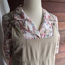 Load image into Gallery viewer, 90s Vintage Khaki Twill Overall Dress
