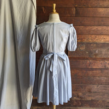 Load image into Gallery viewer, Vintage Grey Cotton Dress with Full Skirt
