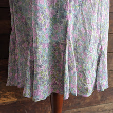 Load image into Gallery viewer, 90s/Y2K Vintage Ruffled Floral Chiffon Skirt
