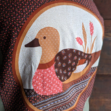 Load image into Gallery viewer, Patchwork Olive Duck Quilt Sweatshirt
