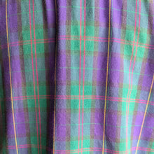 Load image into Gallery viewer, Vintage Green and Purple Plaid Shirt
