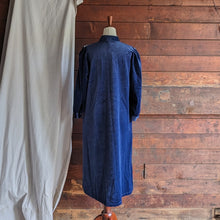 Load image into Gallery viewer, Vintage Blue Velvet House Dress
