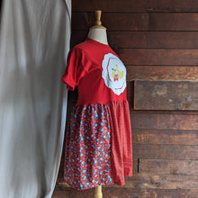 Load image into Gallery viewer, Upcycled Fruit Salad T-Shirt Dress
