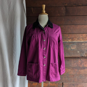 90s/Y2K Purple Cotton Barn Coat