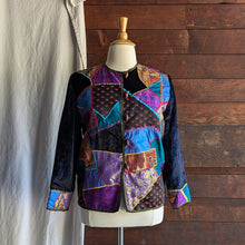 Load image into Gallery viewer, Velvet and Crazy Quilt Patchwork Jacket
