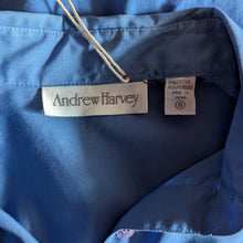 Load image into Gallery viewer, 90s Vintage Blue Shortsleeve Maxi Shirtdress
