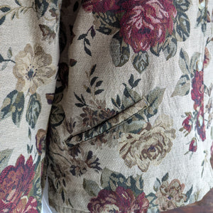90s/Y2K Vintage Floral Tapestry Jacket