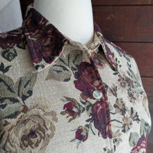 Load image into Gallery viewer, 90s/Y2K Vintage Floral Tapestry Jacket
