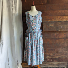 Load image into Gallery viewer, 90s Vintage Romantic Cotton Pinafore Dress with Pockets
