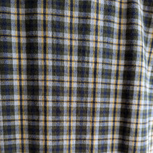 Load image into Gallery viewer, Vintage Tan and Black Plaid Cotton Shirt
