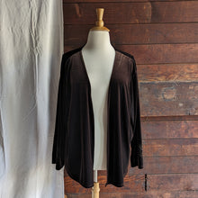 Load image into Gallery viewer, 90s/Y2K Vintage Plus Size Brown Velour  Cardigan
