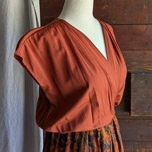 Load image into Gallery viewer, 90s Vintage Orange Rayon Blend Jacket and Dress Set
