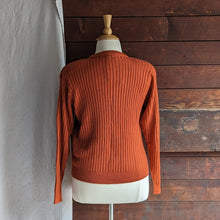 Load image into Gallery viewer, 90s Vintage Pumpkin Orange Wool Blend Sweater
