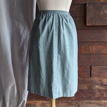 Load image into Gallery viewer, 90s Vintage Sage Green Corduroy Skirt with Pockets
