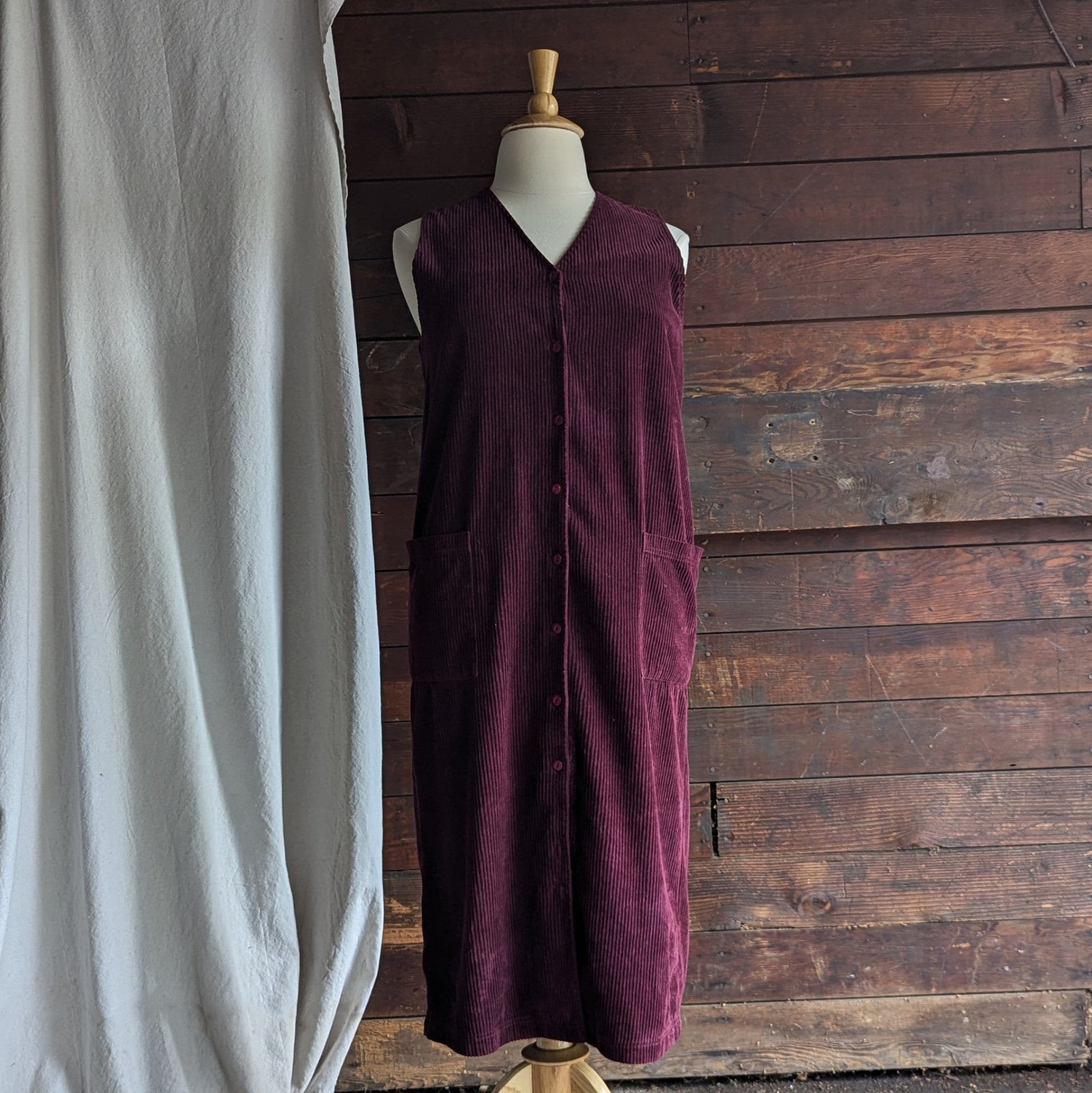 90s Vintage Dark Purple Sleeveless Corduroy Dress Forager Vintage 90s Vintage Dark Purple Sleeveless Corduroy Dress Forager Vintage