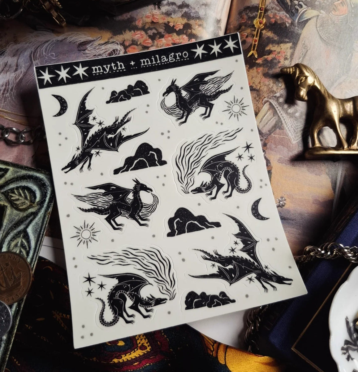 Smolder of Dragons Sticker Sheet – Forager Vintage
