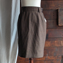 Load image into Gallery viewer, 90s Vintage Brown Wool Pencil Skirt
