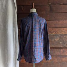 Load image into Gallery viewer, Vintage Red and Blue Western-Style Plaid Shirt
