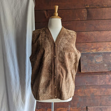 Load image into Gallery viewer, Plus Size Suede Leather and Wool Knit Vest
