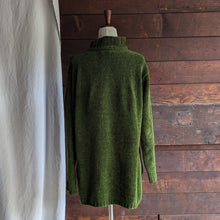 Load image into Gallery viewer, 90s/Y2K Green Chenille Sweater
