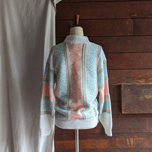 Load image into Gallery viewer, 80s Vintage Multicolored Acrylic Knit Sweater
