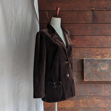 Load image into Gallery viewer, 70s Vintage Brown Velour Jacket
