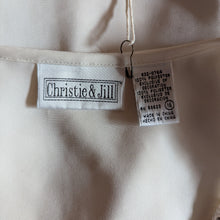 Load image into Gallery viewer, 90s Vintage Ivory Embroidered Blouse
