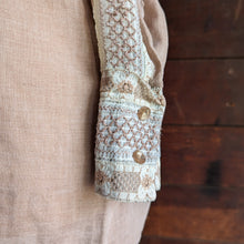 Load image into Gallery viewer, 70s Vintage Tan Lace Trim Top
