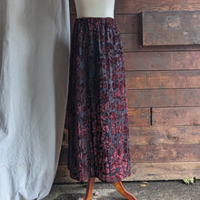 Load image into Gallery viewer, Silk Blend Burnout Velvet Maxi Skirt
