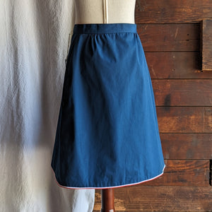 Vintage Apple Applique Midi Wrap Skirt