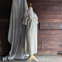 Load image into Gallery viewer, 90s Vintage Khaki Twill Overall Dress
