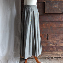 Load image into Gallery viewer, Vintage A Line Grey Wool Maxi Skirt
