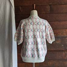 Load image into Gallery viewer, 80s Vintage Short Sleeve Cotton Blend Cardigan
