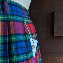 Load image into Gallery viewer, Vintage Colorful Plaid Midi Skirt with Pockets
