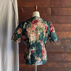 Vintage Short Sleeve Tapestry Jacket